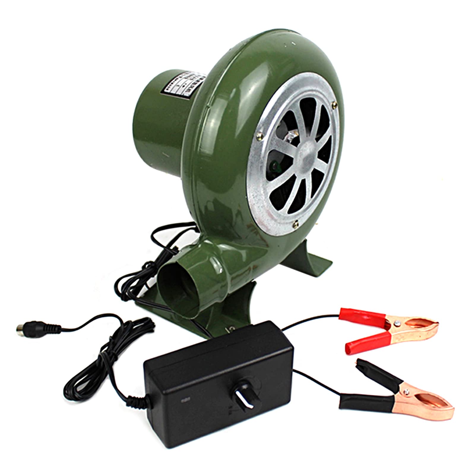 Dbga Bbq Fireplace Fan Electric Blacksmith Forge Blower, Adjustable Speed, Dual-Purpose Ac And Dc Electric Blower(30W, 60W, 100W)