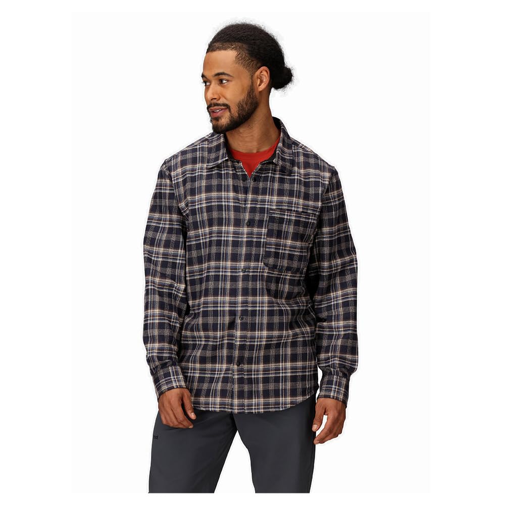 MARMOT Stonepeak Lightweight Performance Flannel LS Attrezzatura outdoor pronta per outdoor Black L