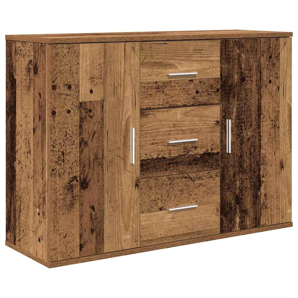 vidaXL Sideboard Old Wood 90x29.5x65 cm Engineered Wood, cabinet, cupboard, side cabinet, sideboard cabinet, storage cabinet, side board