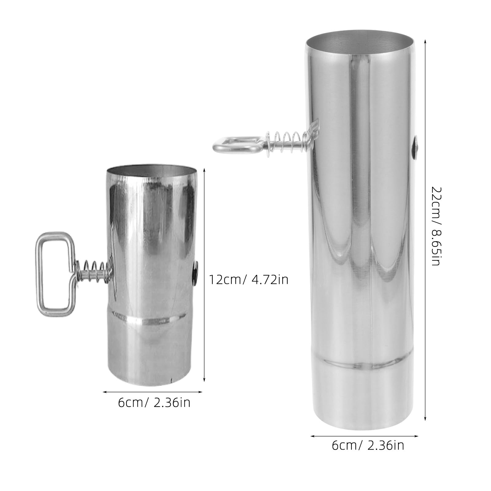Artibetter 2 Pezzi Tubo per Stufa a Pellet: Tubo Canna fumaria per Stufa da Campeggio con serranda, di Ventilazione in Acciaio Inossidabile per cappe aspiranti e Accessori per caminetti da Esterno.