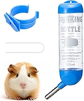 Vista 8 de PStarD Moon - Botella de agua para animales pequeños, conejito, hámster, cobaya, conejo, chinchilla, jerbo, marmota, ardilla (2.7 onzas)