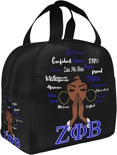 Miniatura 2 de JIW Iaa Bolsa de almuerzo para mujer, regalos de parafernalia de hermandad para mujeres, reutilizable, para oficina, trabajo, picnic, senderismo