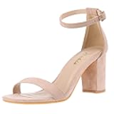 Heels for Women Open Toe Ankle Strap Chunky Heel Sandals 2.75 Inch
