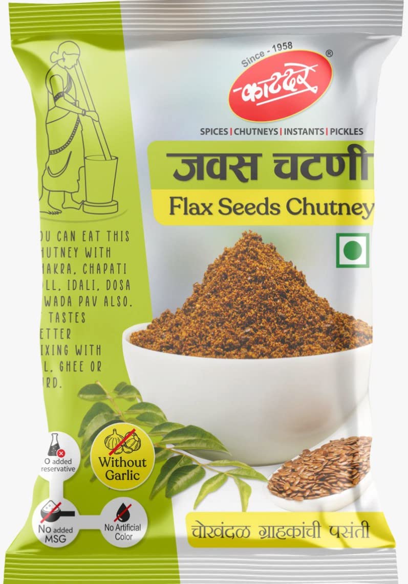 Arvachin Katdare Jawas Chutney- 300 Grams (100 Grams x 3 Nos) | Flax Seed Chutney (B0C24F1P1B) Amazon Price History, Amazon Price Tracker