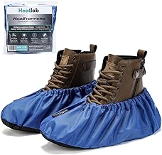 Heatlab Reusable Shoe Covers | Over Shoes for Work Boots – Heavy-Duty 420D Polyester Shoe Protectors – Long-Lasting, Non-Slip, Elastic Fit – Protect Floors for Trades. SIZES: M UK 6-8 L UK 9-10