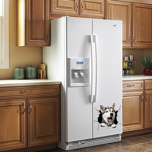 Miniatura 7 de Calcomanías para ventana de perro, calcomanías de animales, divertidas y realistas, 3D, impermeables, para auto, camión, vehículo, vidrio,