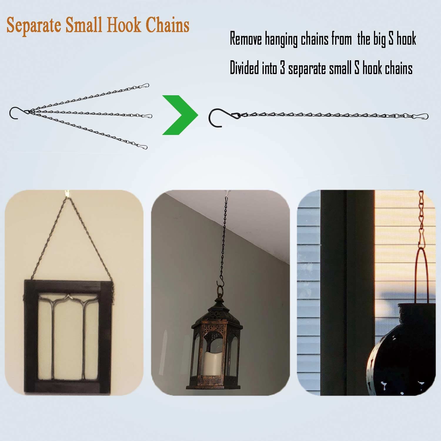 Amazon.com: Hanging Basket Chain for Hanging Plants Flower Pot, 24