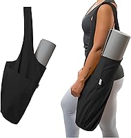 YogiiiTote Original Yoga Mat Bag Carrier - Lightweight Tote Sling with Large Pocket & Zipper, Fits Standard Mats, No Buckles