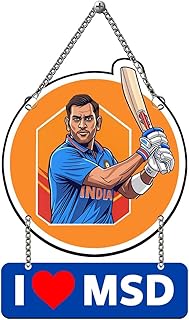 GIFTMEBAZAR Cricketer Wooden Wall Hanging For Living Room, Bedroom, Hall & Home Decor | Gi