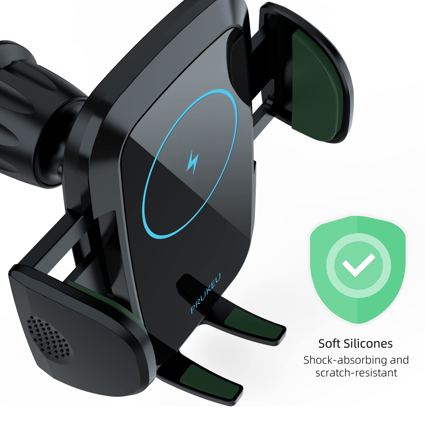 Chargeur Induction Voiture 15W Qi Chargeur sans Fil Voiture Support Auto