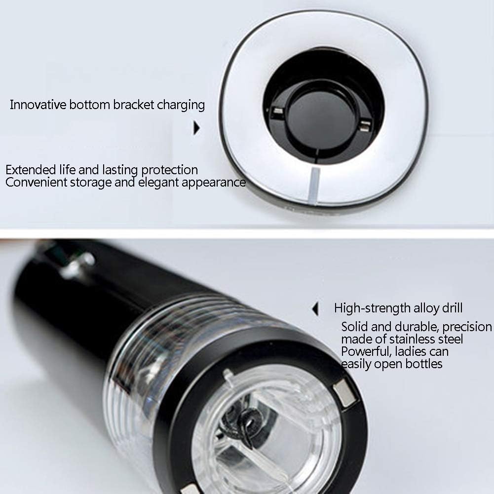 Electric Wine Bottle Opener Set, Base Type Rechargeable Wine Bottle Opener, Home Business Bar Restaurant, Fully Automatic Bottle Opener, Portable Wine Opener,A