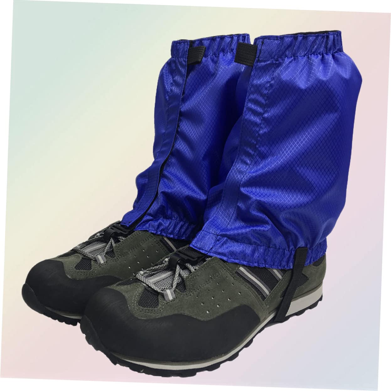 Yardwe Ghette coprigambe per Camminate sulla Neve ghetta da Passeggio Copriscarpe Impermeabile Copertura Antipioggia coprizaino Antipioggia ghetta per Escursioni all'aperto Black