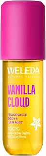 WELEDA Fragrance Body & Hair Mist Vanilla Cloud - Natural Cosmetics Body Spray/Body Spray with Vanilla, Toffee & Sugar Fragrance Refreshes Skin & Hair (Vegan, 95 ml)