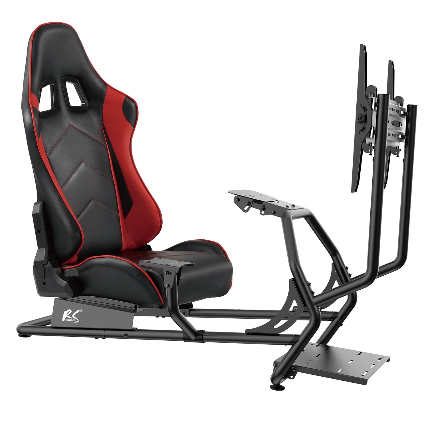 NanoRS RS160 Sedia Gaming da Gioco Racing Simulator Cockpit 3in1 Supporto per VolanteRegolabile Ergonomica Confortevole