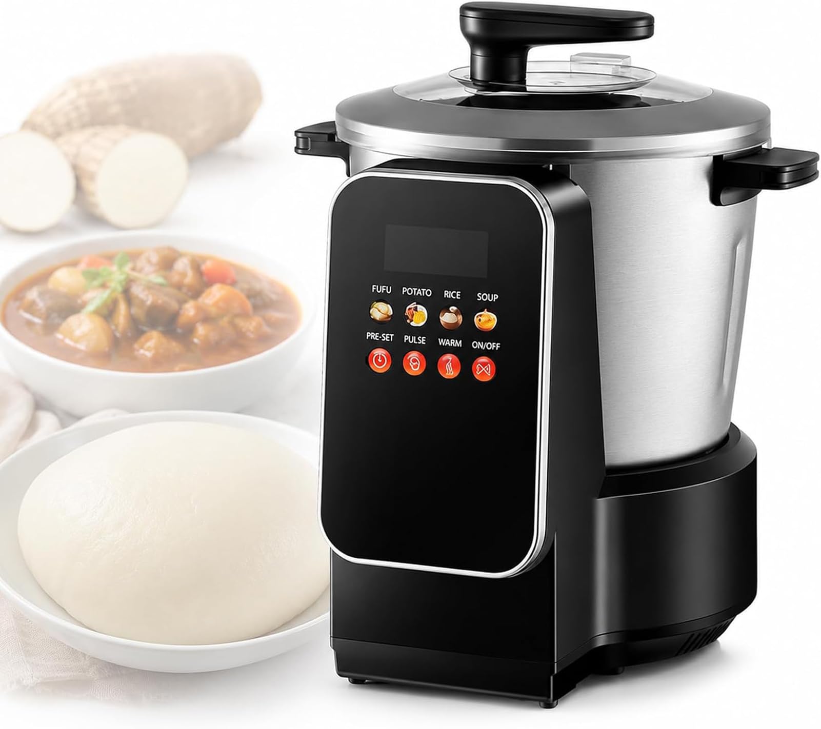 900W Automatischer Fufu Maker, 6L Fufu & Yam Stampfer Maschine