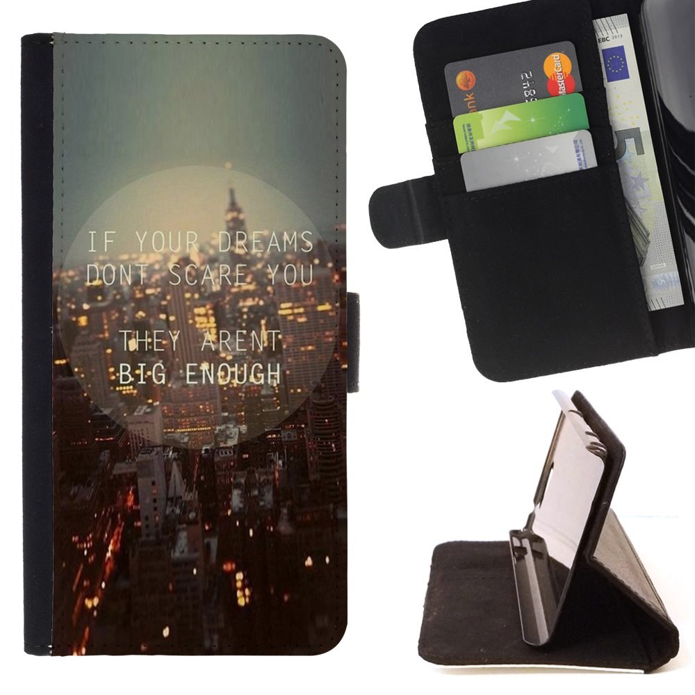 / Skórzane etui ochronne z klapką na telefon komórkowy z uchwytem na karty do Samsung Galaxy S7 Edge SM-G935 - Nowy Jork Ulice Skyline Night Lights