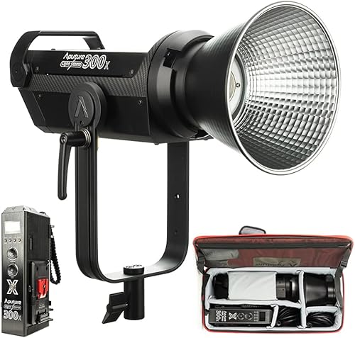 Aputure LS 300X Bi-Color 2700K-6500K LED Bowens Mount V-Mount Plante Sidus Link, 2.4G, 328.1 ft Control remoto inalámbrico para grabación de video,