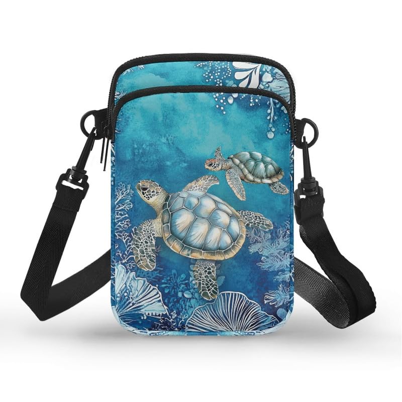 Small Crossbody Bags for Women, Rustic Floral Fruits Print Mini Cell Phone Purses with Crossbody Strap Shoulder Bag