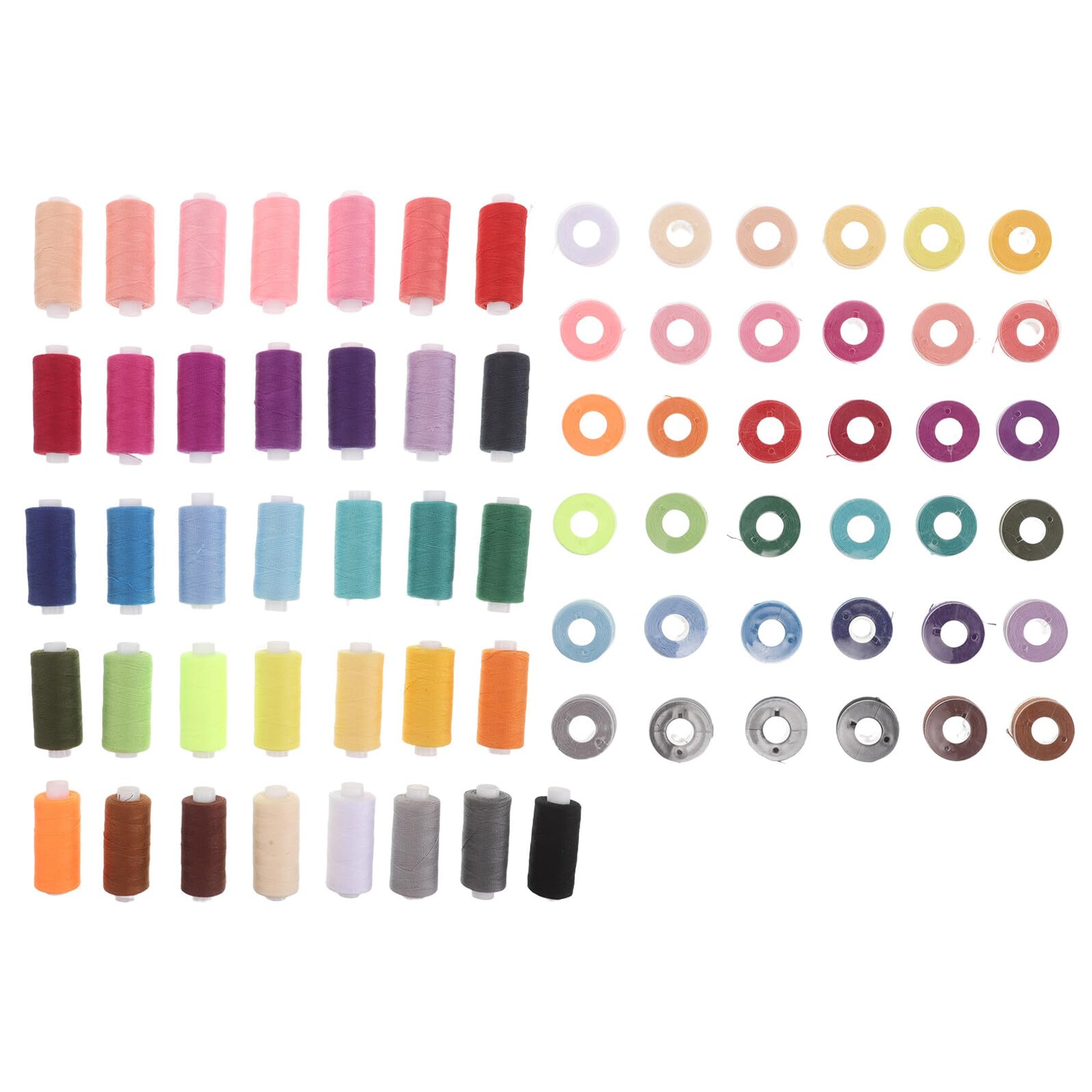 Homoyoyo Kit de 36 Carretes de Hilo de Poliéster de 400 Yardas para Coser a Mano y Máquina Surtido de 36 Colores Vibrantes Hilo Resistente para Bordado y Costura Adecuado para