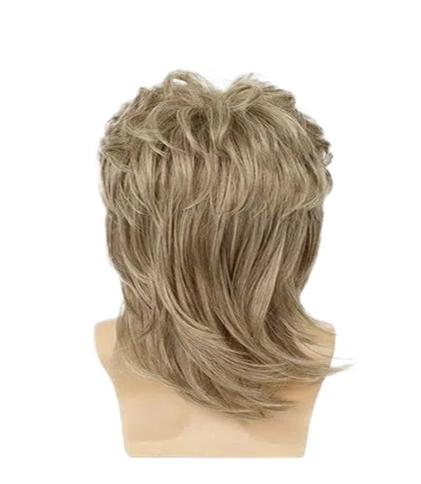 Parrucche da uomo 1 pezzo sinteticoParrucca for capelli neri(6p88)