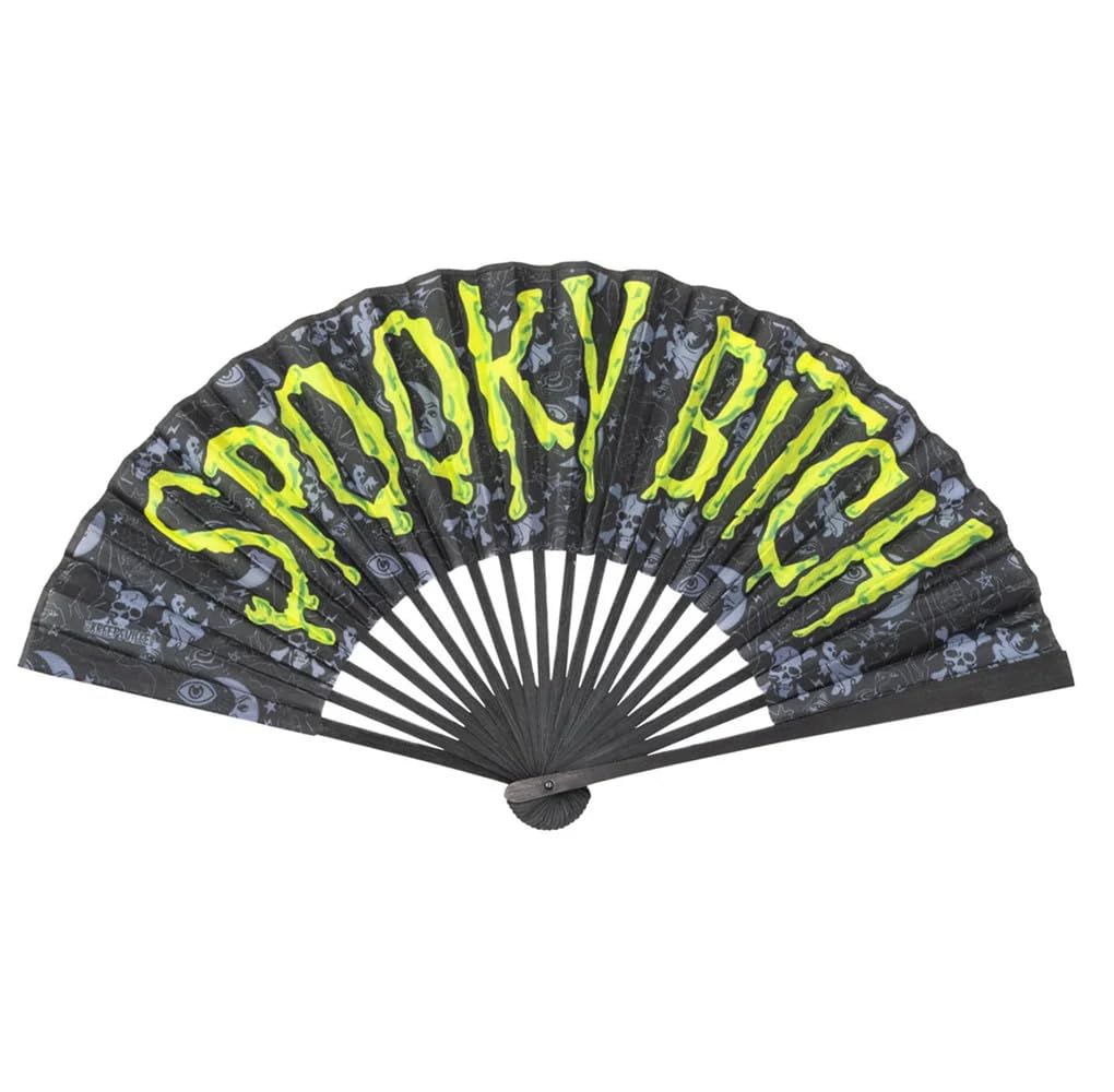 BoφwY Amazon.com: kreepsville 666 Spooky Bitch Gothic Folding Hand Fan