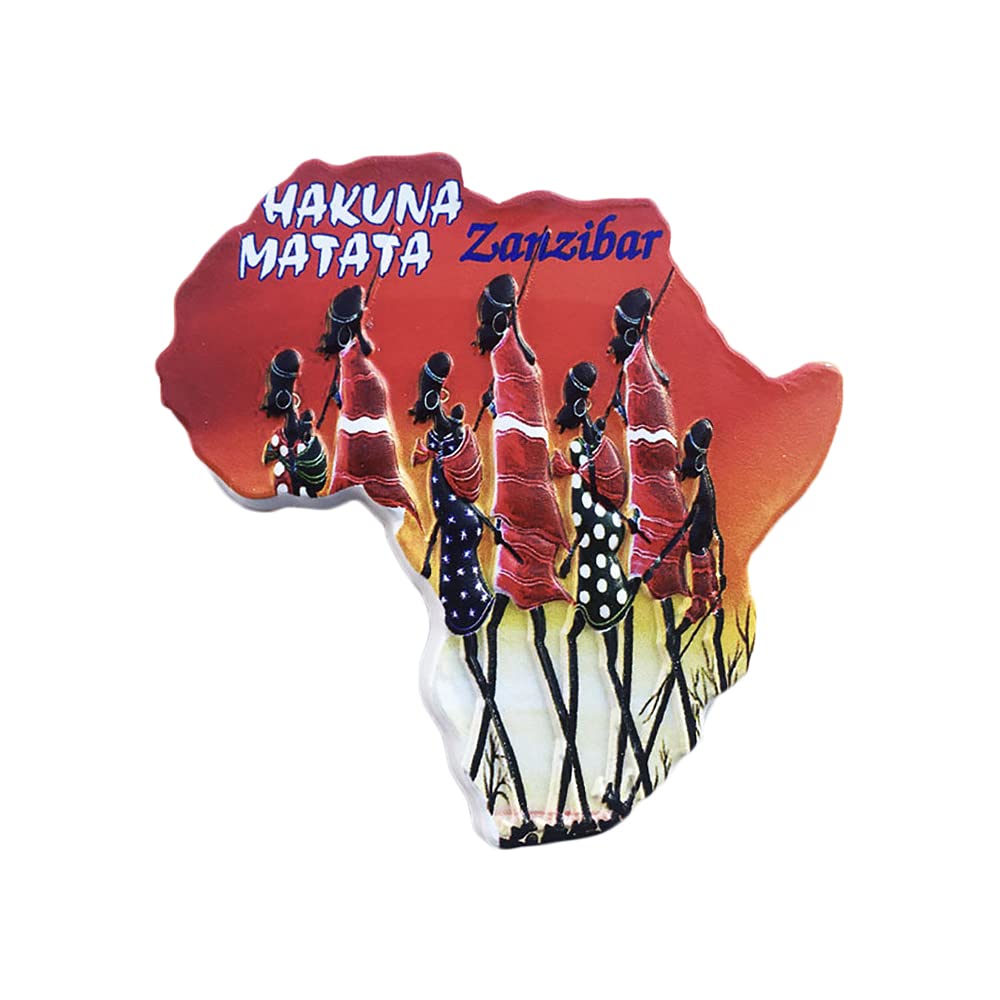 Magnete Frigo 3D Zanzibar Tanzania - Souvenir Da Viaggio, Decorazione Per Casa, Collezione, Resina E Magnete, 6x8 Cm - Foto 6