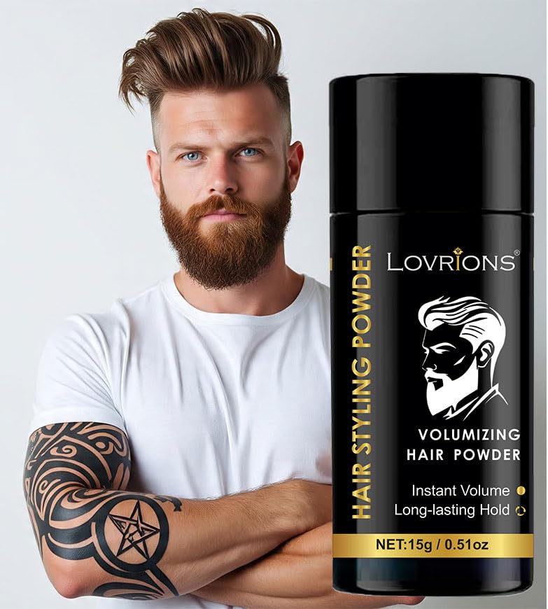 Volumizing Hair Styling Powder for Men, Matte Finish, 24 Hour Strong Hold, 15g, Natural and Safe, Paraben and Sulphate Free-image-12