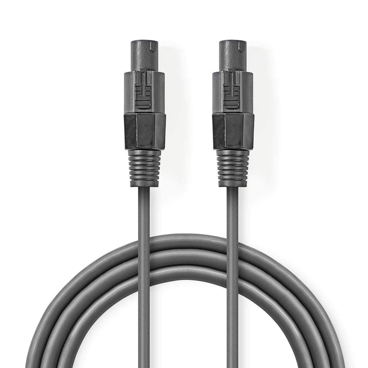 Nedis Cotg16000Gy100 Cable de Altavoz de 1,5 Mm², 2 Pines, 10 m, Gris