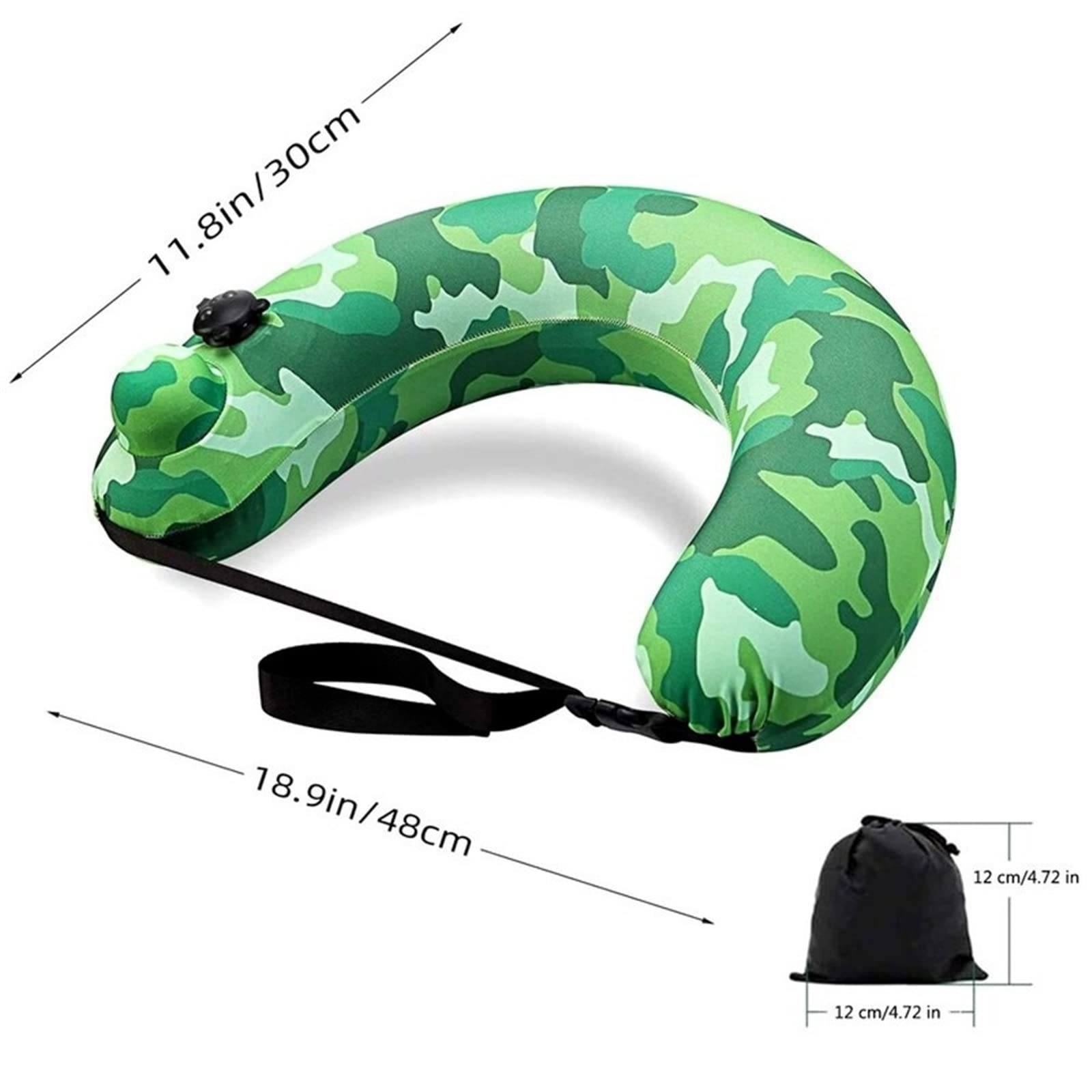 Anillo de natación Swim Belt Portable Inflatable Swimming Ring Pool Multifunctional Float Travel Pillow Water Sports for Pool Beach Accessories(Green)