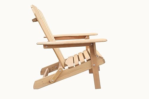 Miniatura 8 de BTEXPERT Juego de 2, sillas plegables Adirondack medio montadas, silla de patio de madera para exteriores, para césped, jardín, terraza, hoguera,