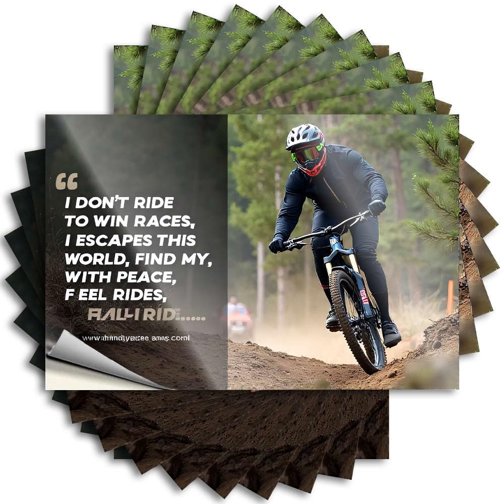 Decal Small Room Decor Easy Apply | Ride for Peace, Not Just Wins. Good Window Peel and Stick(12X18CM)