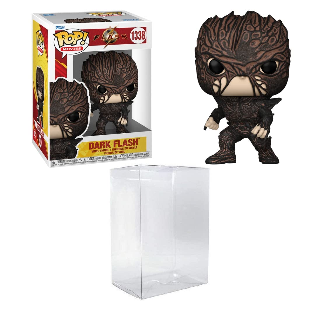 FunkoPop! Movies: DC - The Flash, Dark Flash Bundled with a Byron's Attic Pop Protector