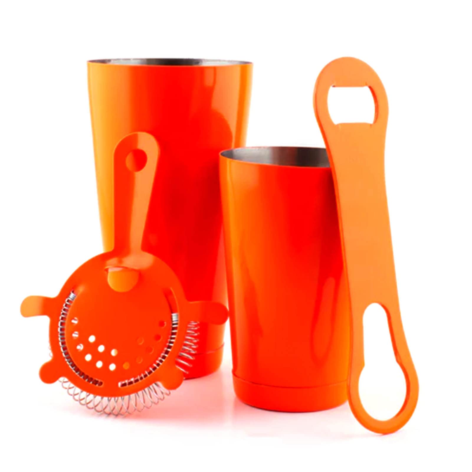 Bar Tote Set - Vector Sunset Design - Neon Orange Bar Tools