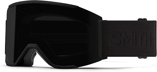Vista 64 de SMITH Squad MAG - Gafas con lente ChromaPop, tecnología de cambio de lente fácil para esquí y snowboard, para hombres y mujeres Negro