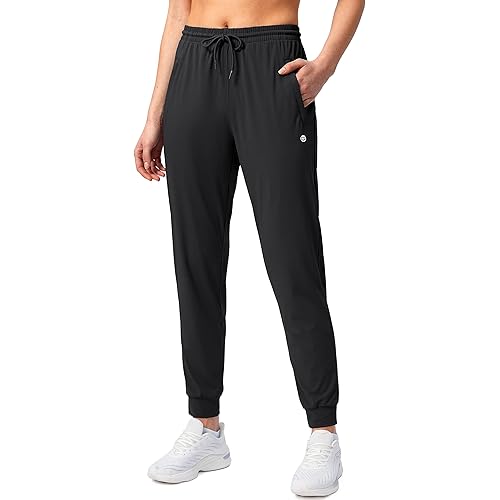 G Gradual Women's Joggers Pants with Zipper Pockets Tapered Running Sweatpants for Women Lounge, Jogging