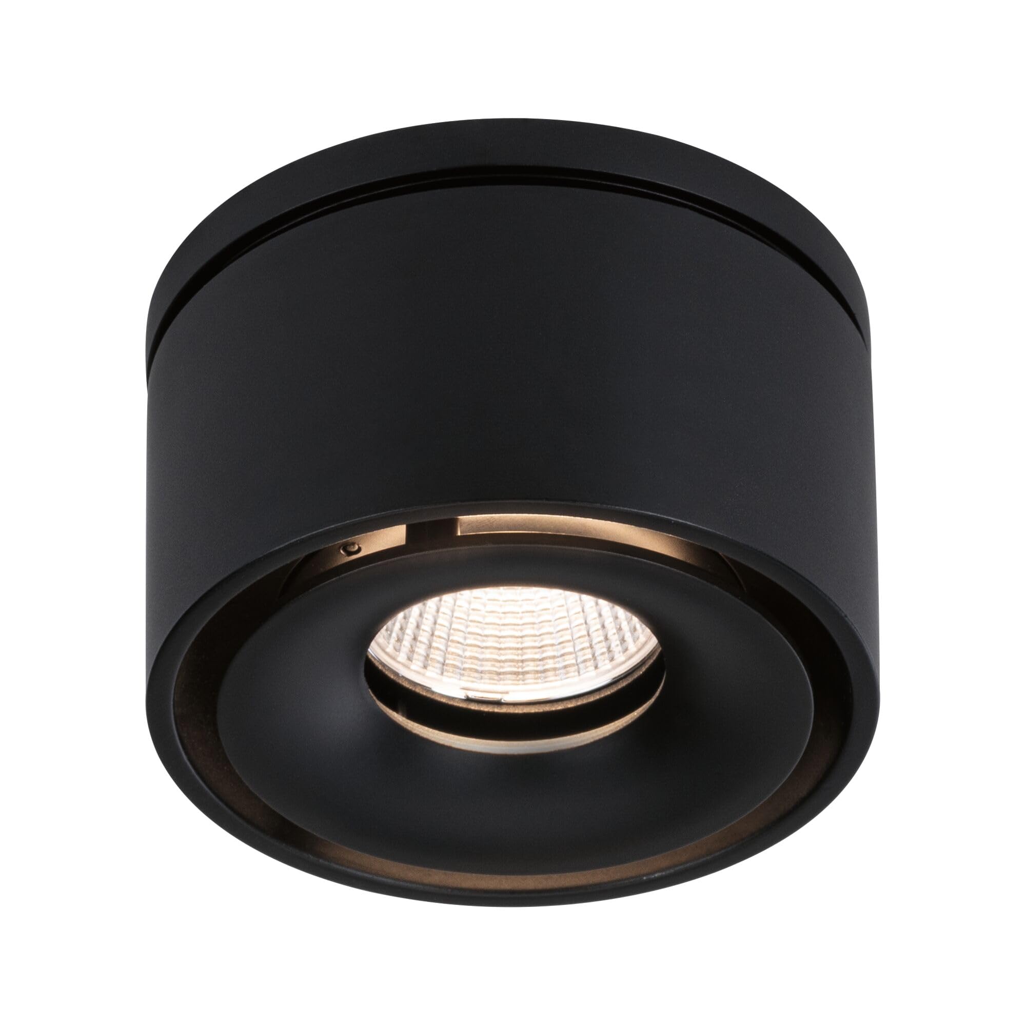 Paulmann 93370 Spot encastré LED Spircle 78 mm avec 1 ampoule de 8,0 W blanc chaud noir mat aluminium Système d'éclairage 3000 K