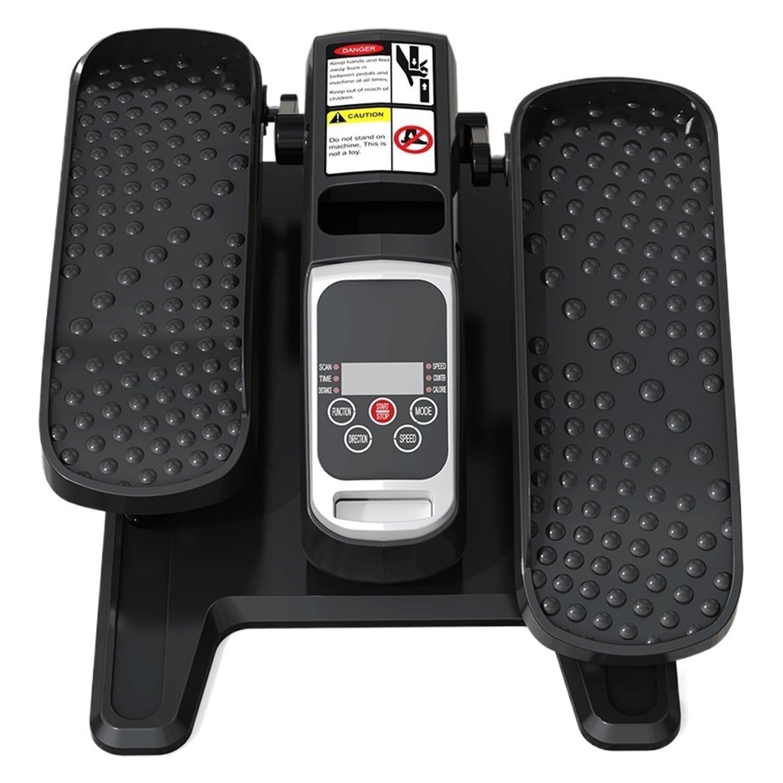 Mini Entrenador Elíptico Eléctrico Compacto Paso A Oficina En Casa Silenciosa Rehabilitación De Piernas Bajo Impacto Pantalla LCD Negro Sin Pasamanos Funcionamiento Silencioso