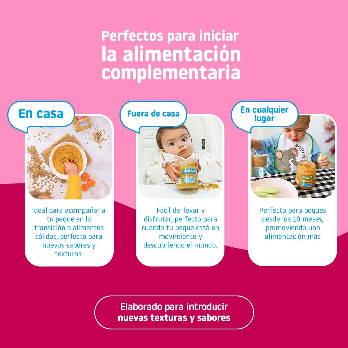 Smileat Tarritos de Lenteja Roja con Quinoa Ecológico Sin Azúcar Añadido Pack 4 x 230g 920g