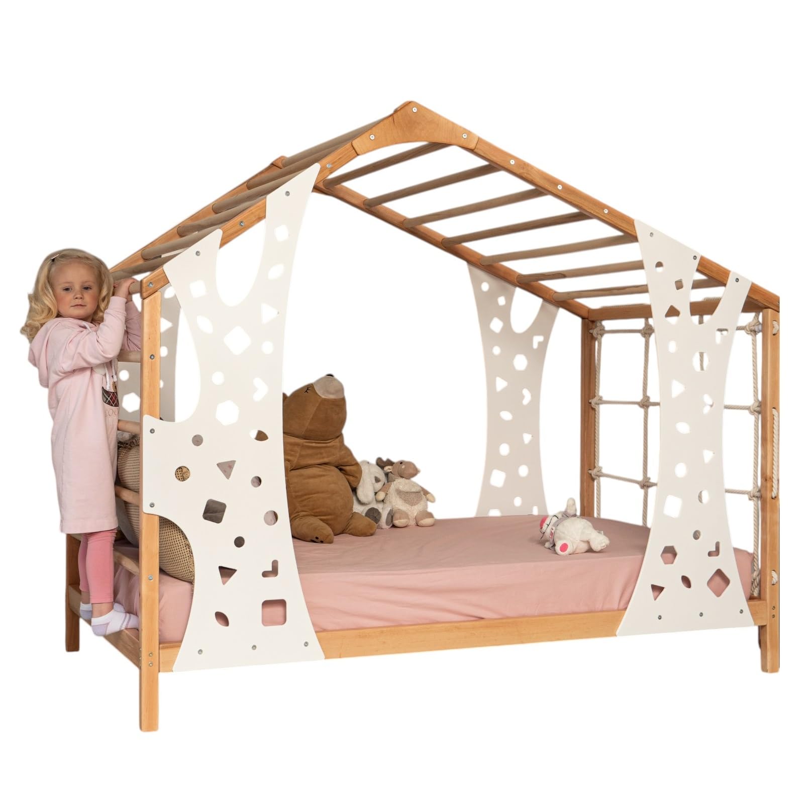 BUSY WOOD Jungle Gym Bed