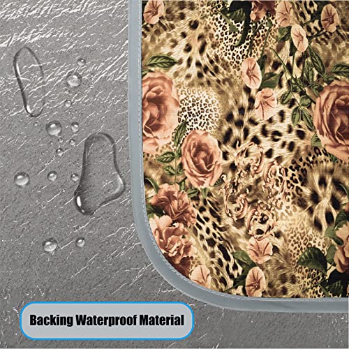 Bardic Cobertor de piquenique Tapete de praia Animal Stripe Tiger Leopard Print Flor, suporte imperm