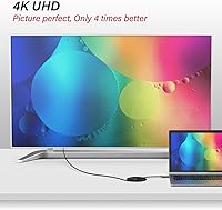 Vista 6 de Cable HDMI de fibra óptica de 100 pies, cable HDMI de fibra compatible con 4K@60Hz, 4:4:4/4:2:2/4:2:0, HDR, Dolby Vision, HDCP 2.2, ARC, 3D, alta