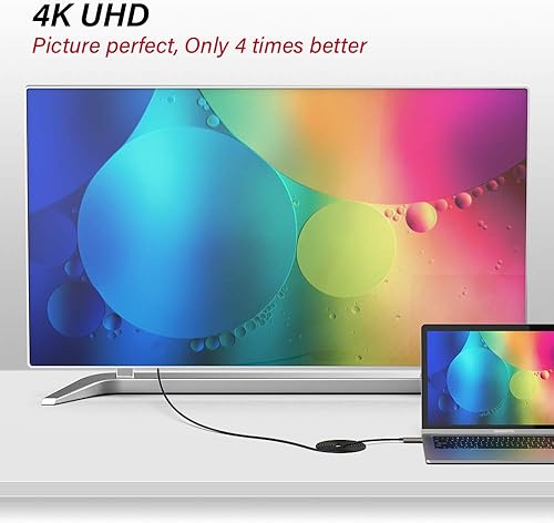 Miniatura 6 de Cable HDMI de fibra óptica de 100 pies, cable HDMI de fibra compatible con 4K60Hz, 444422420, HDR, Dolby Vision, HDCP 2.2, ARC, 3D, alta velocidad