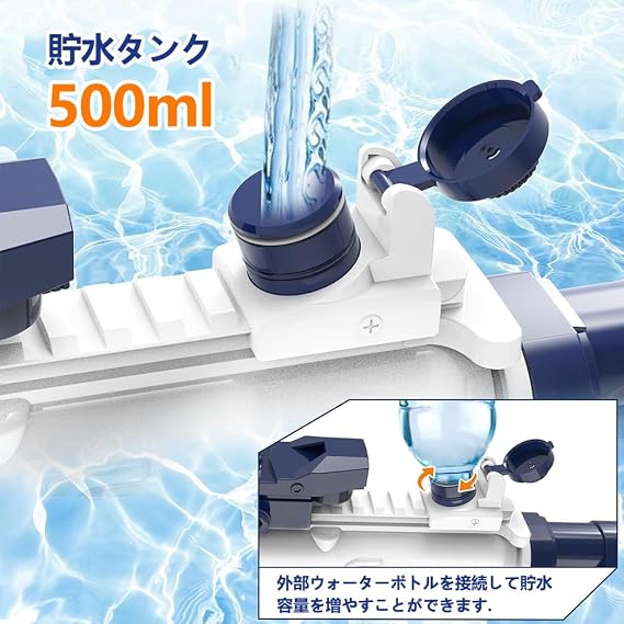 Water Gun, M416 Large Capacity, Super Strong Distance, Manual & Electric, High Speed Consecutive Fire, Water Gun, For Children & Adults, Water Play Toy, Summer Festivals, Beach, Birthday Gift, Electric Version