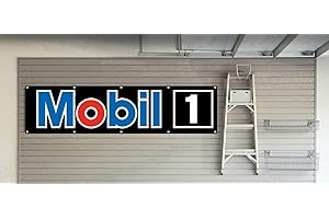 Mobil 1 Flag Automotive Oil Shop Banner