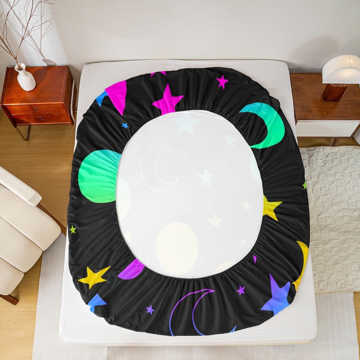 Erosebridal Set di biancheria da letto con farfalle che si illuminano al buio, per camera da letto dei bambini e bambini, con 1 federa