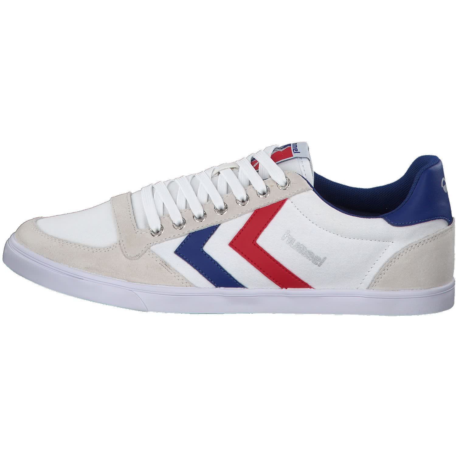 hummel Unisex Slimmer Stadil Low Sneaker, White, Size 44