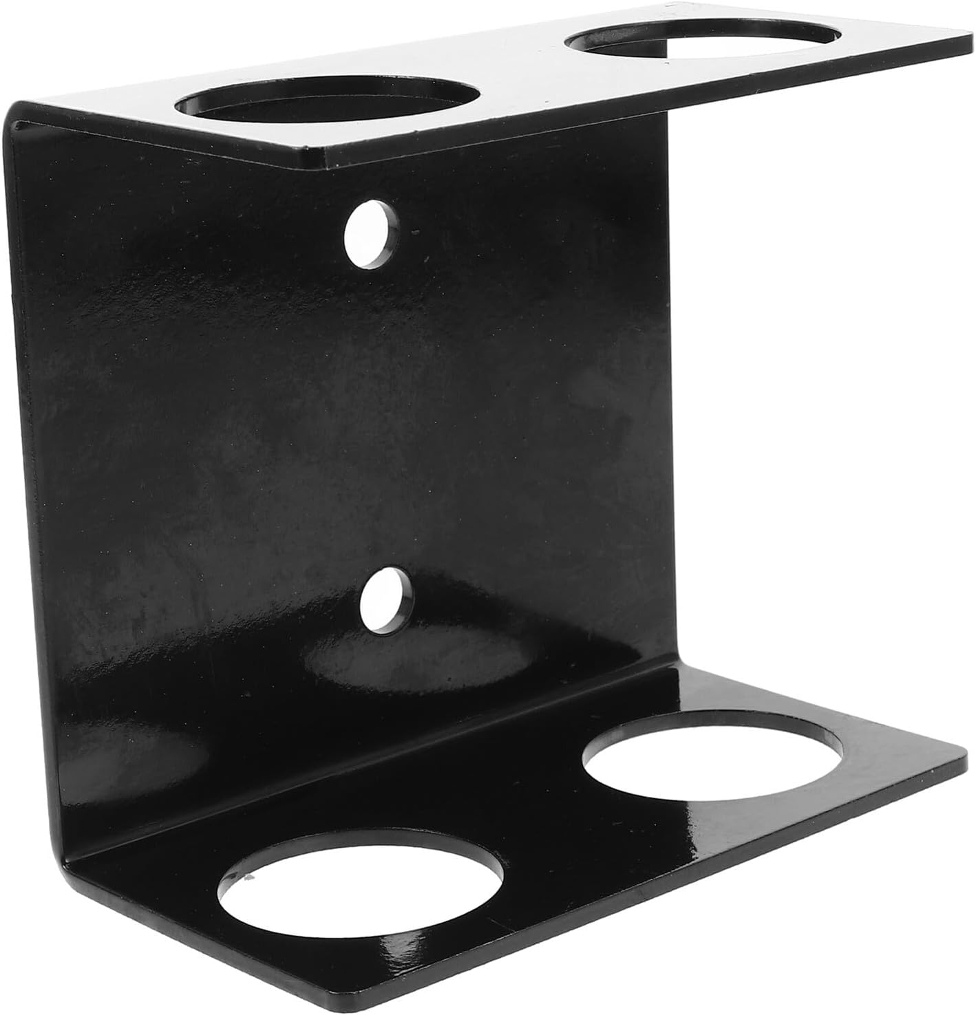 Wall Mounted Barbell Holder Rack with Dual Hooks, Steel Weight Storage Rack for Home Gym Organization and Plate Holder, Gym Equipment Accessory for Strength Training