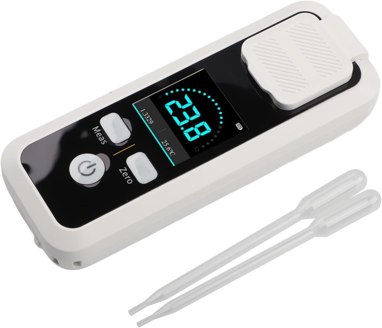 Digital Brixs Refractometer, Smart Sugar Meter for Fruits, Wine, Beer, Juice & Beverages, 0-32% & 0-55% Brixs Range, IPX6 Waterproof, Auto Temperature Compensation(JBM-10)