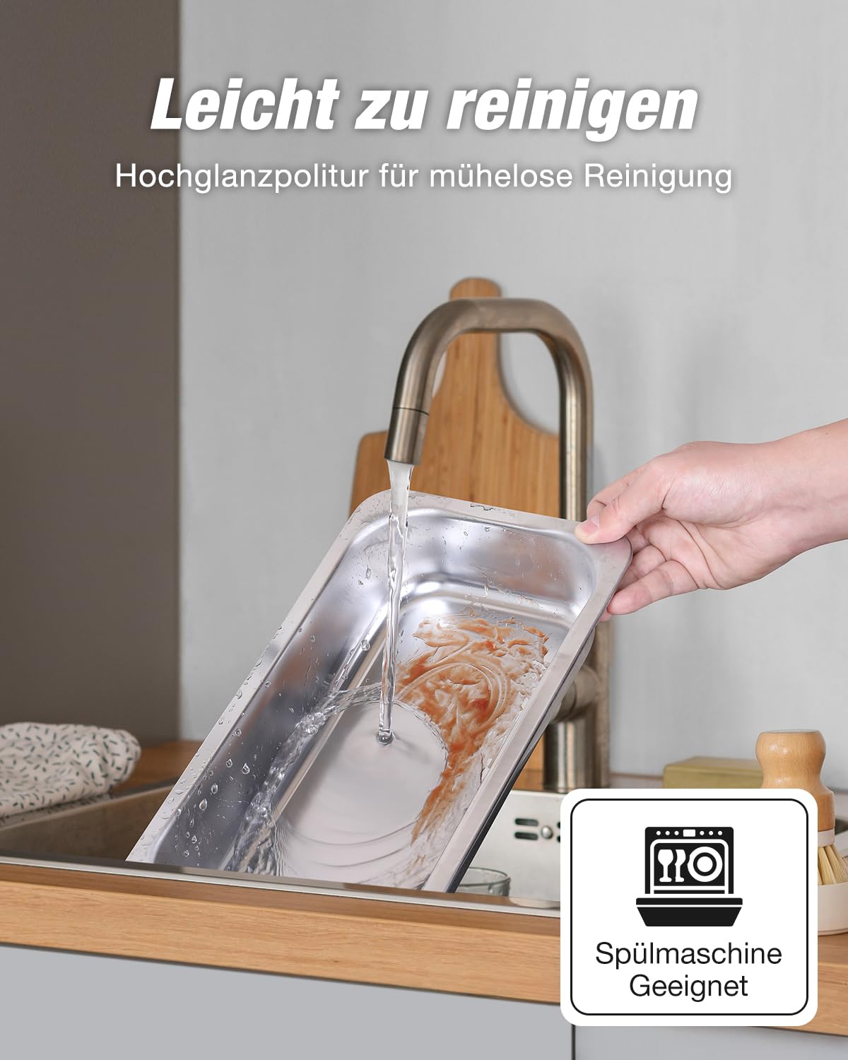WARMOUNTS Chafing Dish Buffet Set 9L, Edelstahl Speisenwärmer für Catering, Hochglanzpoliert, Klappbarer Rahmen, Halterung, Großes Warmhaltebehälter für Party (4er Set 2x1+2x1/2+3x1/3 Einsätze)