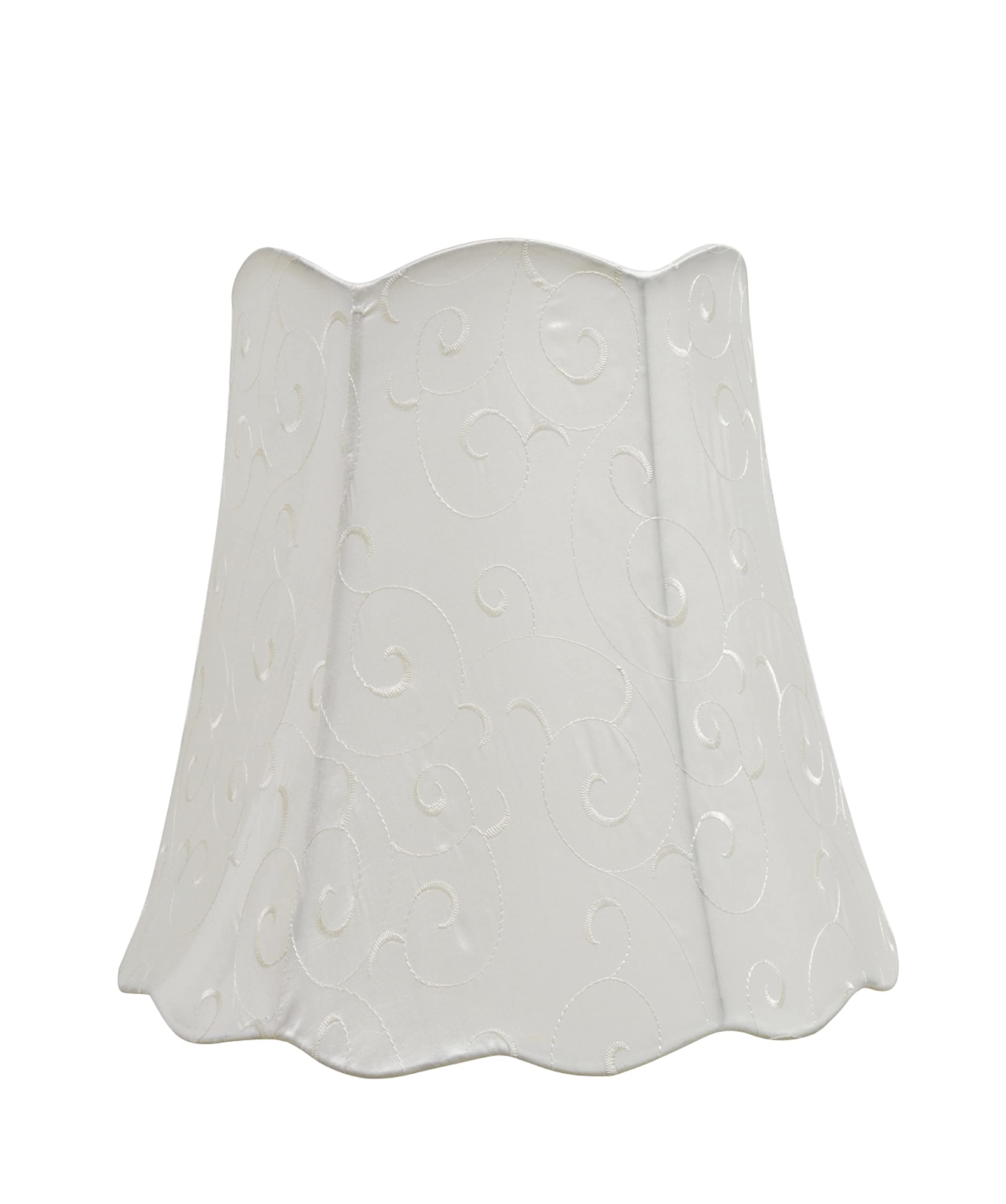 Aspen Creative Corporation Abat-jour Cloche En Tissu Texturé Jacquard 9 Po Araignee De Couleur Doree Aspc1301